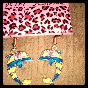 Betsey Johnson Dolphin earrings